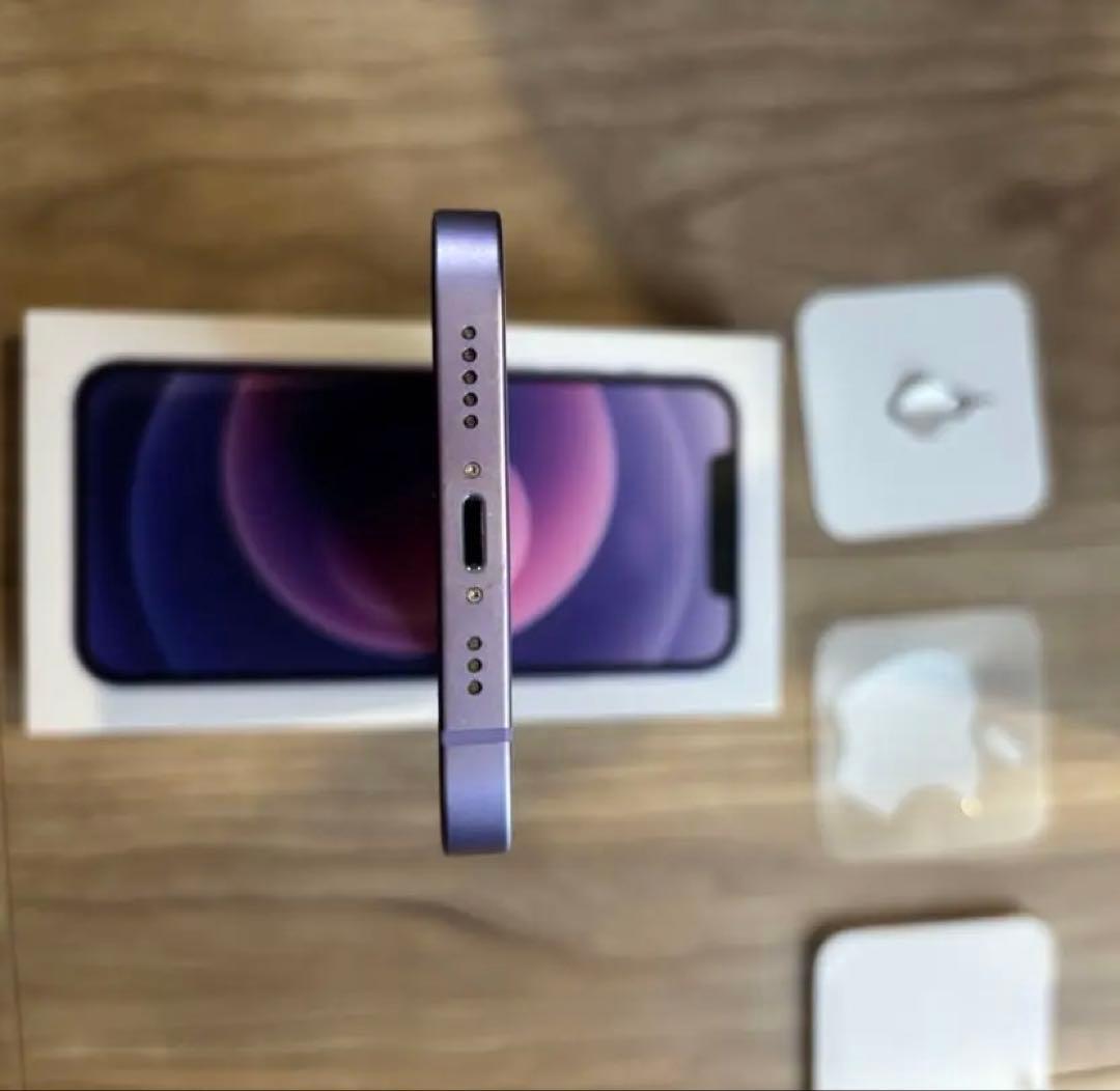 美品　Apple iPhone 12 パープル 本体