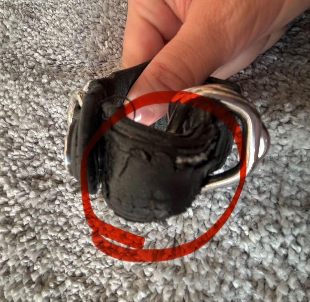 KMRii ケムリ 初期 レザー キーホルダー ベルトループ キーフック 黒