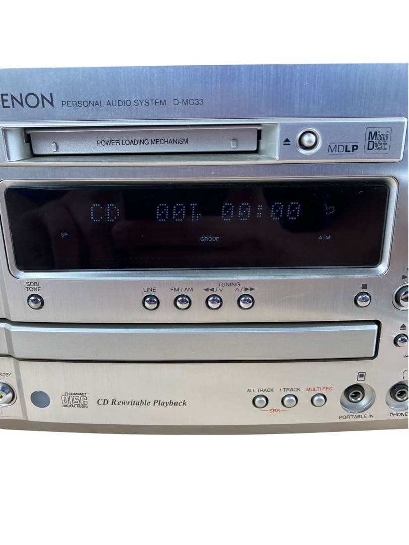 DENON デノン D-MG33 CD/MDミニコンポ MDデッキ ステレオ