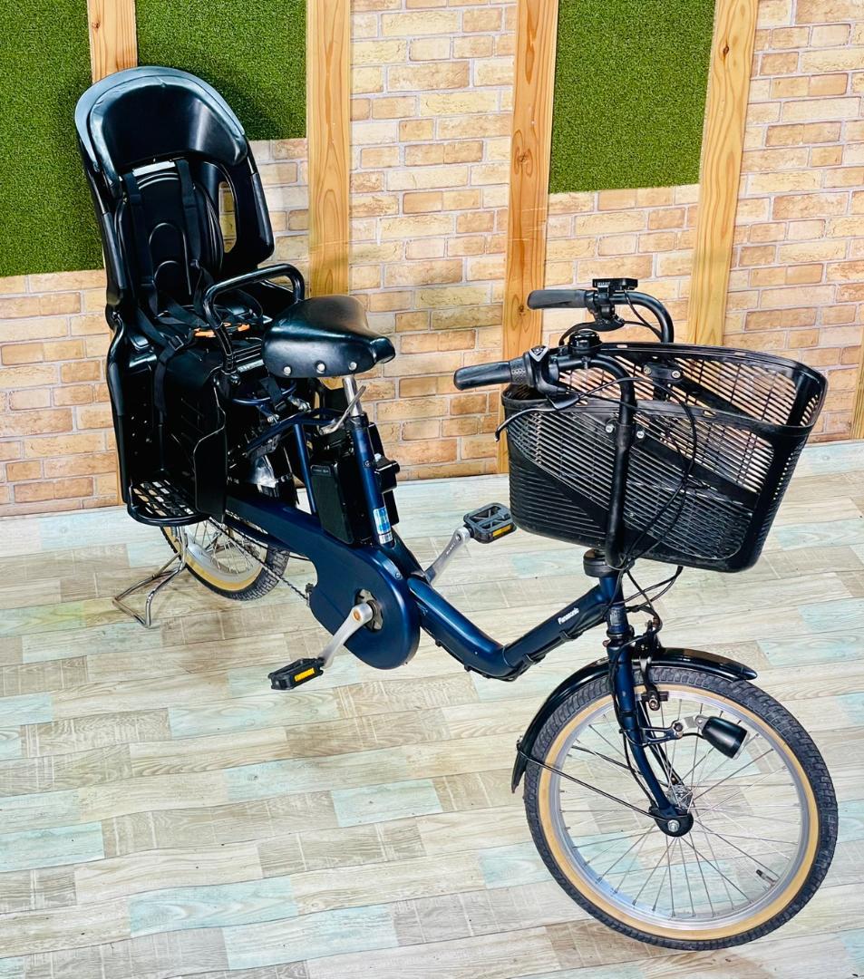 2018ネイビー 超大容量 パナソニック 子供乗せ電動アシスト自転車 H3326