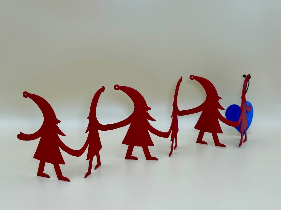 フィンランド購入 アイアン製 北欧オブジェ 未使用 約34cm