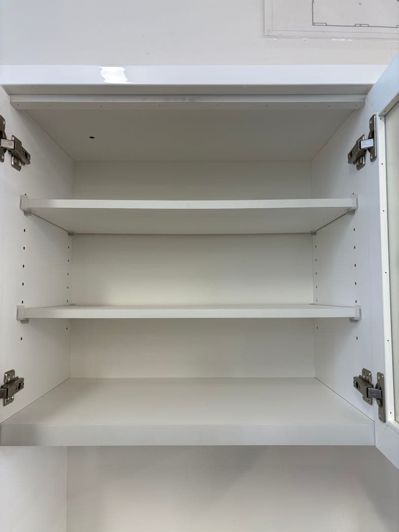 M119ホワイト　レンジボード　上下分割可能 幅900mm