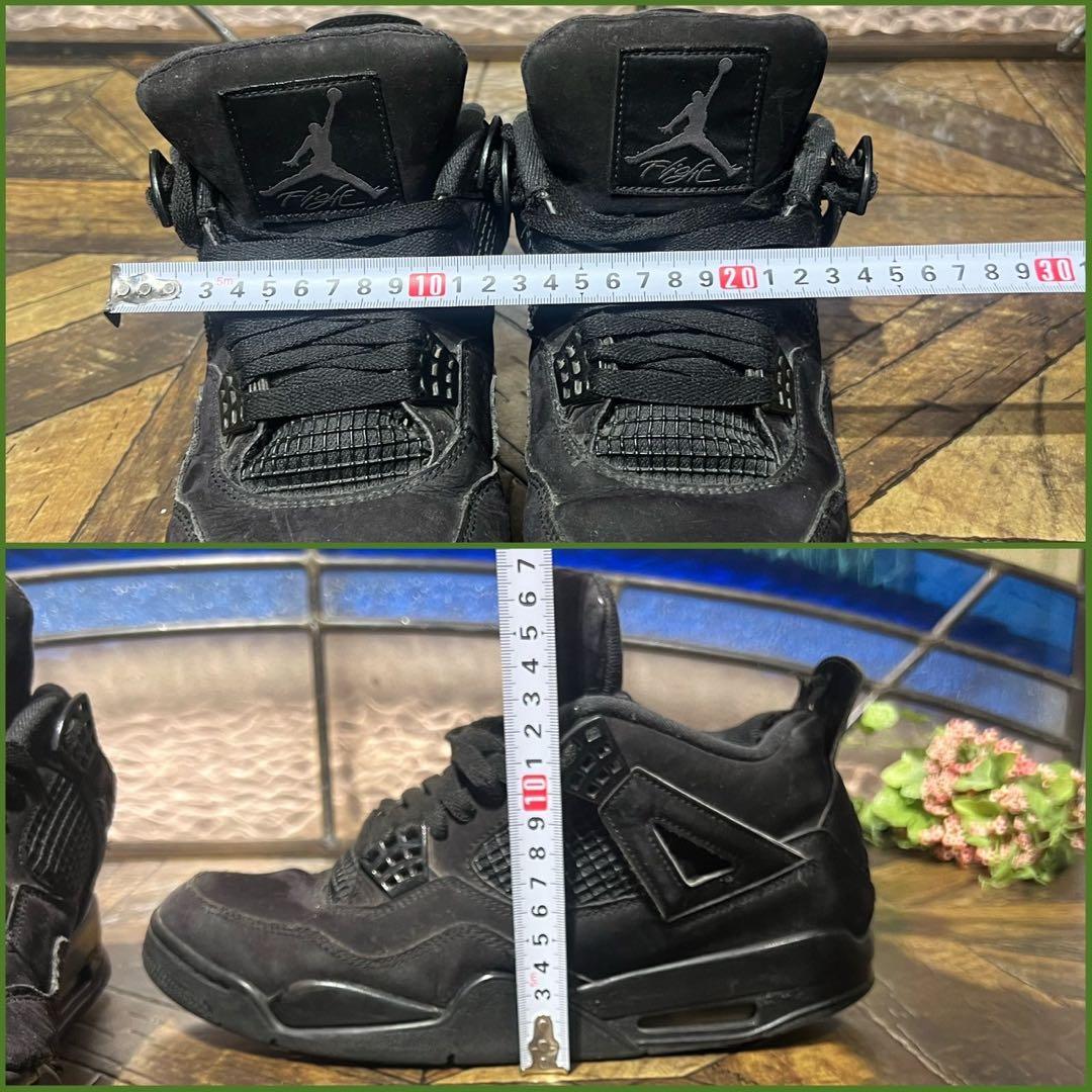 m*5様 希少 NIKE ナイキ エアジョーダン4 ブラックキャット スニーカー