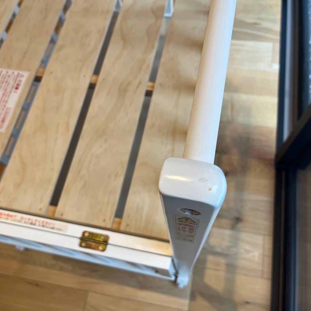 Wオープン腰楽ハイミニベッド　ベビーベッド　ハイタイプ