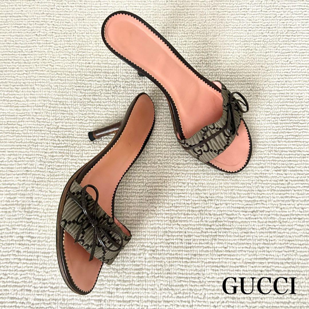 GUCCI グッチ ミュール ヒール GG 23cm 36
