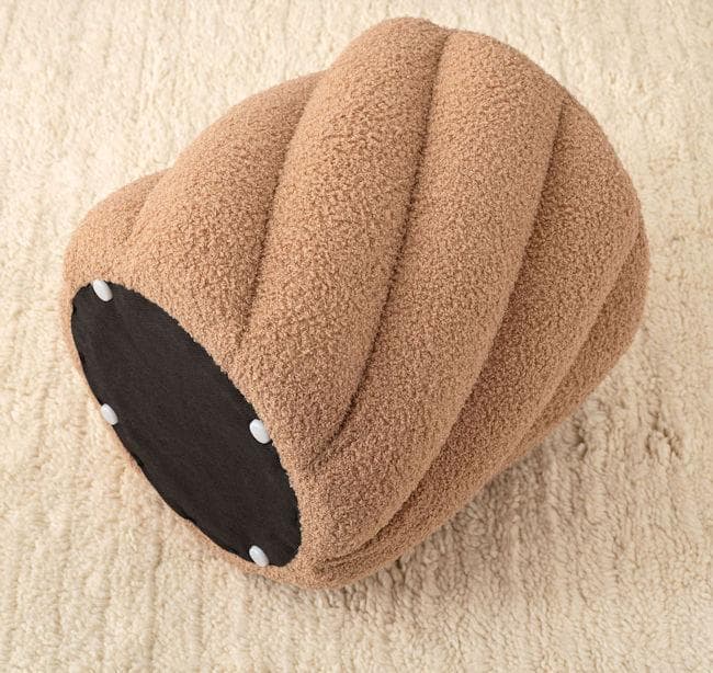 ツイストフォルムデザイン スツール高さ40cm 椅子 オットマン（371）