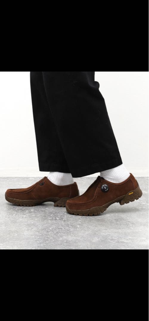 playground pg KNOCK 2 BROWN clarks ワラビー