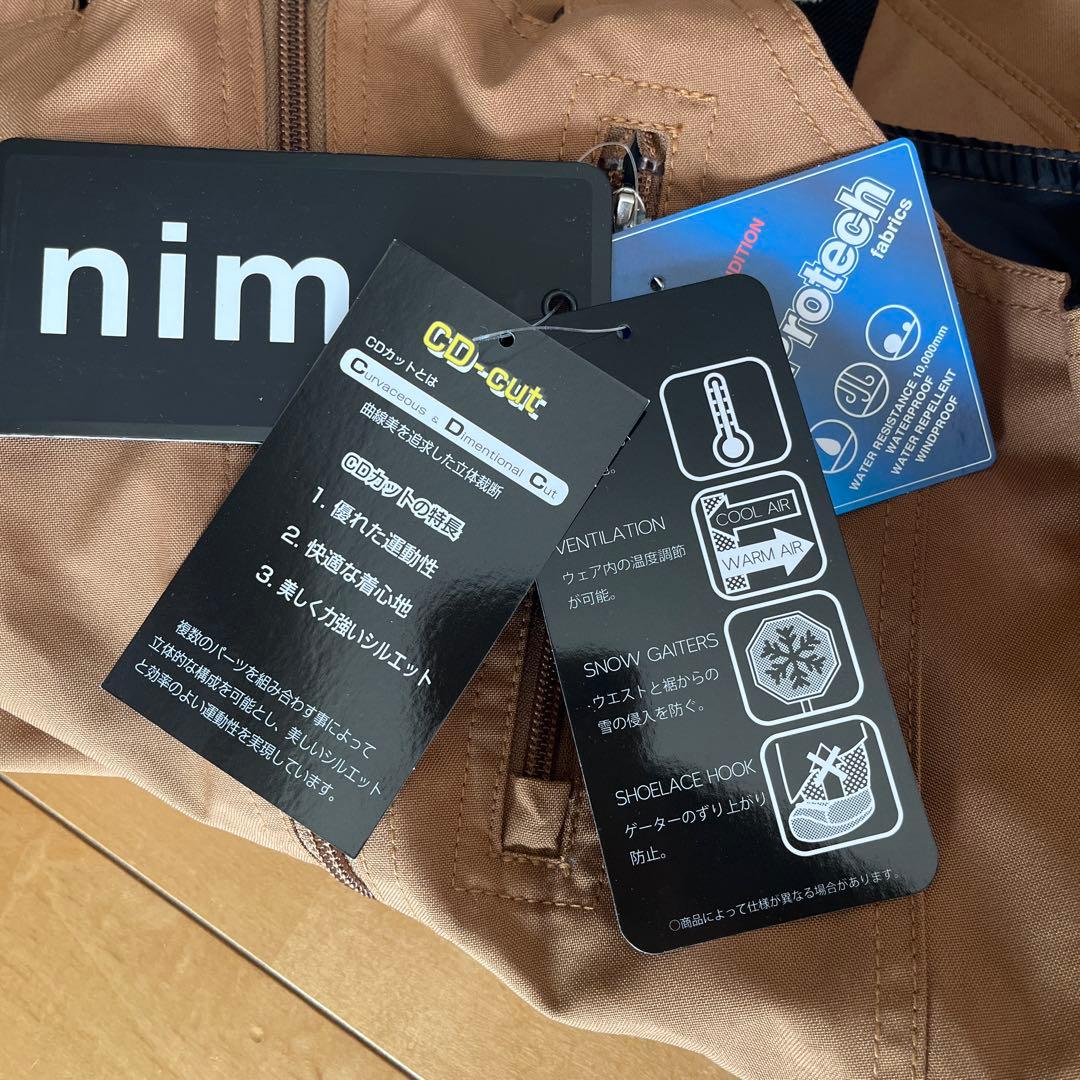nima ブラウン スノーボードウェア Mサイズ