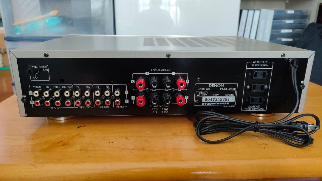 DENONプリメインアンプPMA-390Ⅲリモコン取説付き中古動作品