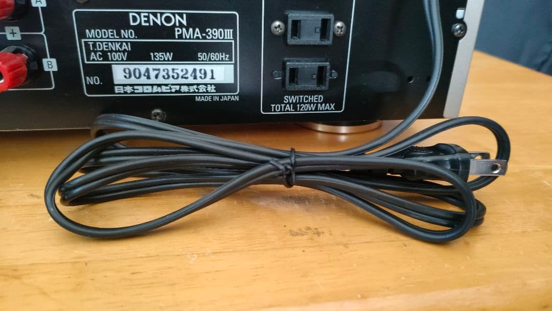 DENONプリメインアンプPMA-390Ⅲリモコン取説付き中古動作品