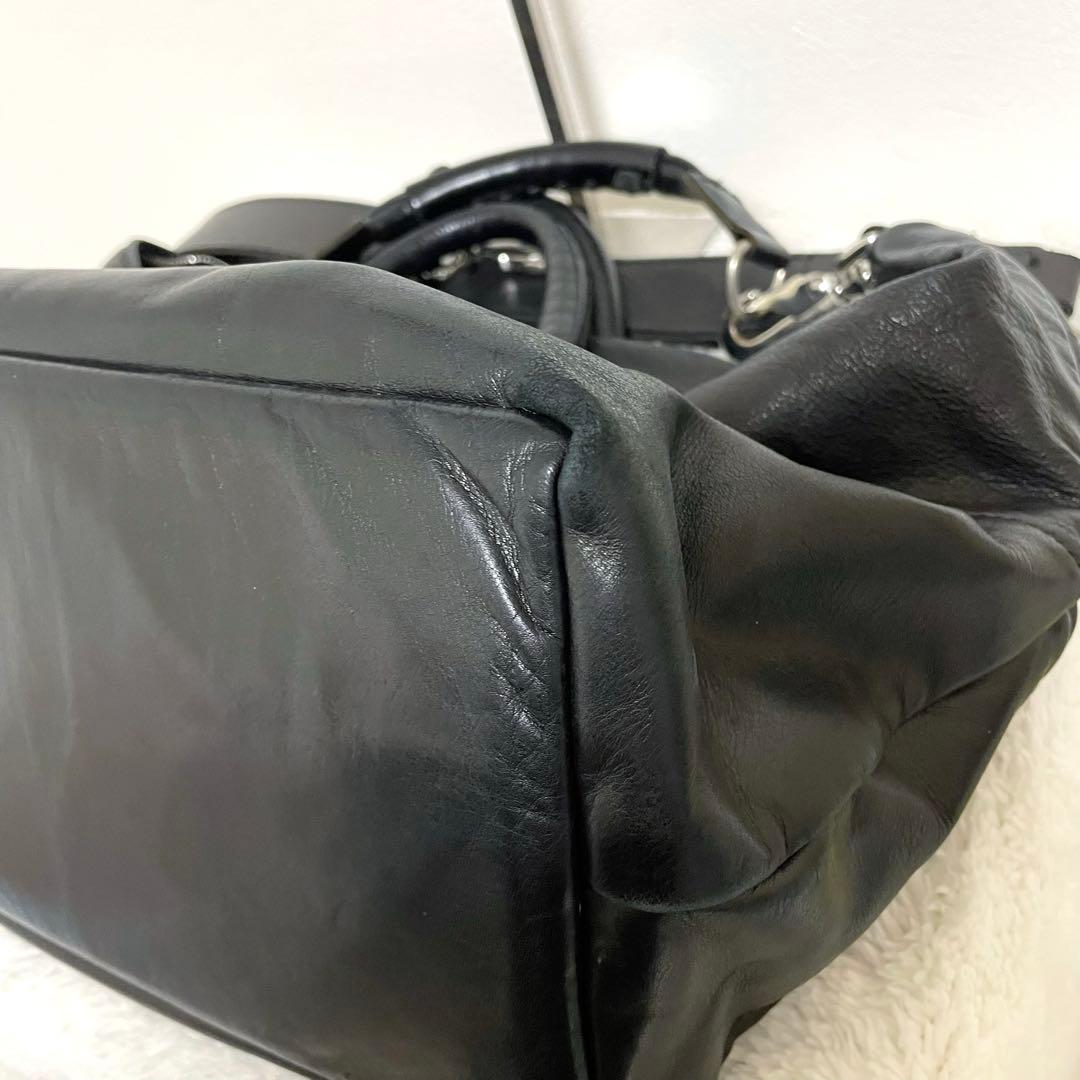 Jas M.B. 80% WINGS TRAVELLERボストンバッグ ブラック