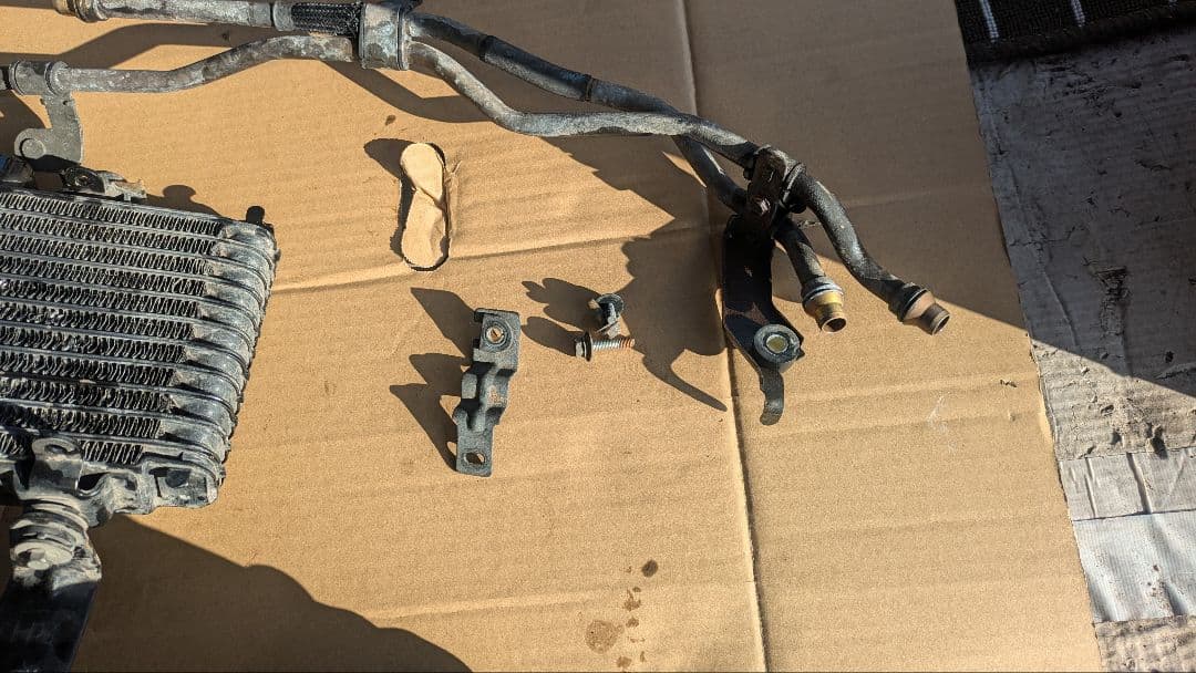 RX-8前期型 純正オプション追加オイルクーラー