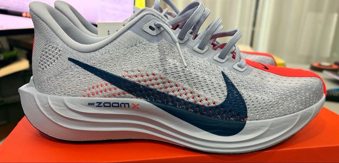 NIKE ペガサスプラス　ランニングシューズ　ブルーグレー　25.5㎝　H2