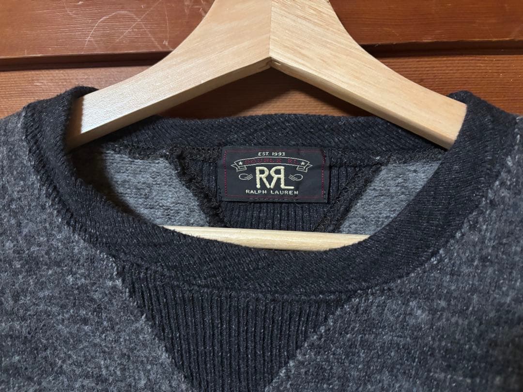 Ralph Lauren RRL グレー Vネックニット usa製
