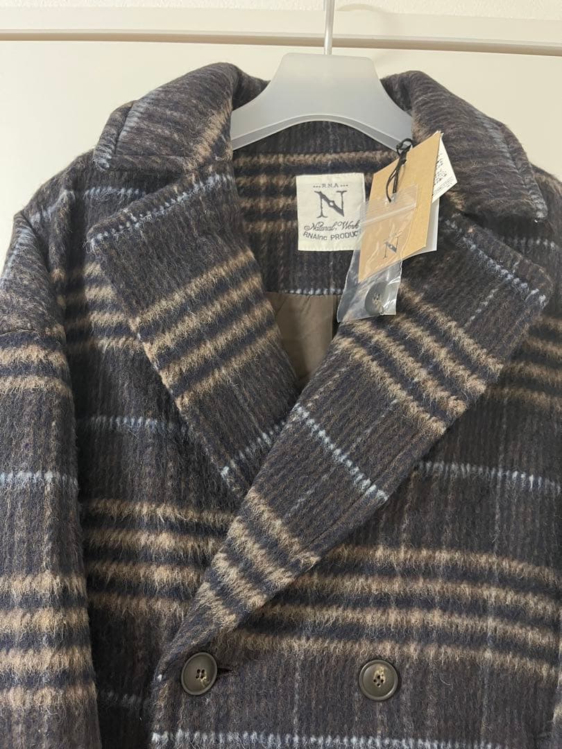 新品タグ付き　RNA-Nチェックコート