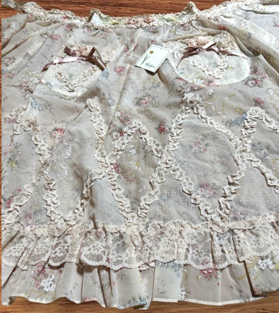 さえら Akiakane アキアカネ サロンエプロン ピンク