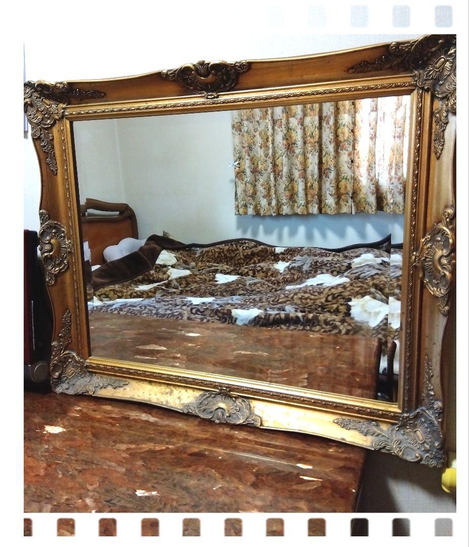 イタリア製 ウォールミラー ／ヴィンテージ インテリア 壁掛け 鏡