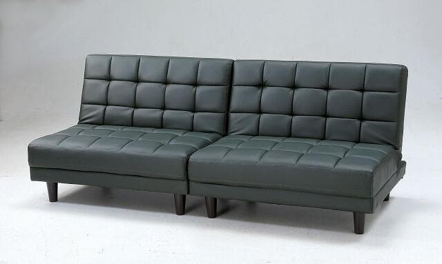 再入荷 3way　2分割ソファベッド　ブラック（ＰＶＣ)