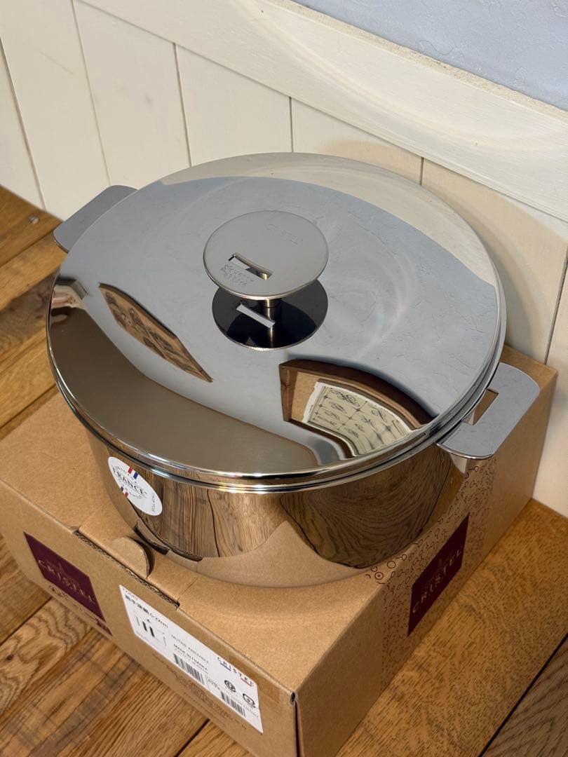 新品 CRISTEL 両手深鍋 G 22cm F22GK9