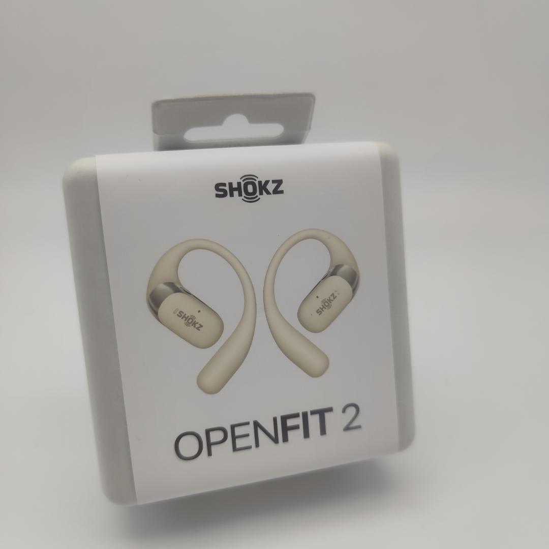 shokz OpenFit 2 ワイヤレスイヤホン オープンイヤー ベージュ