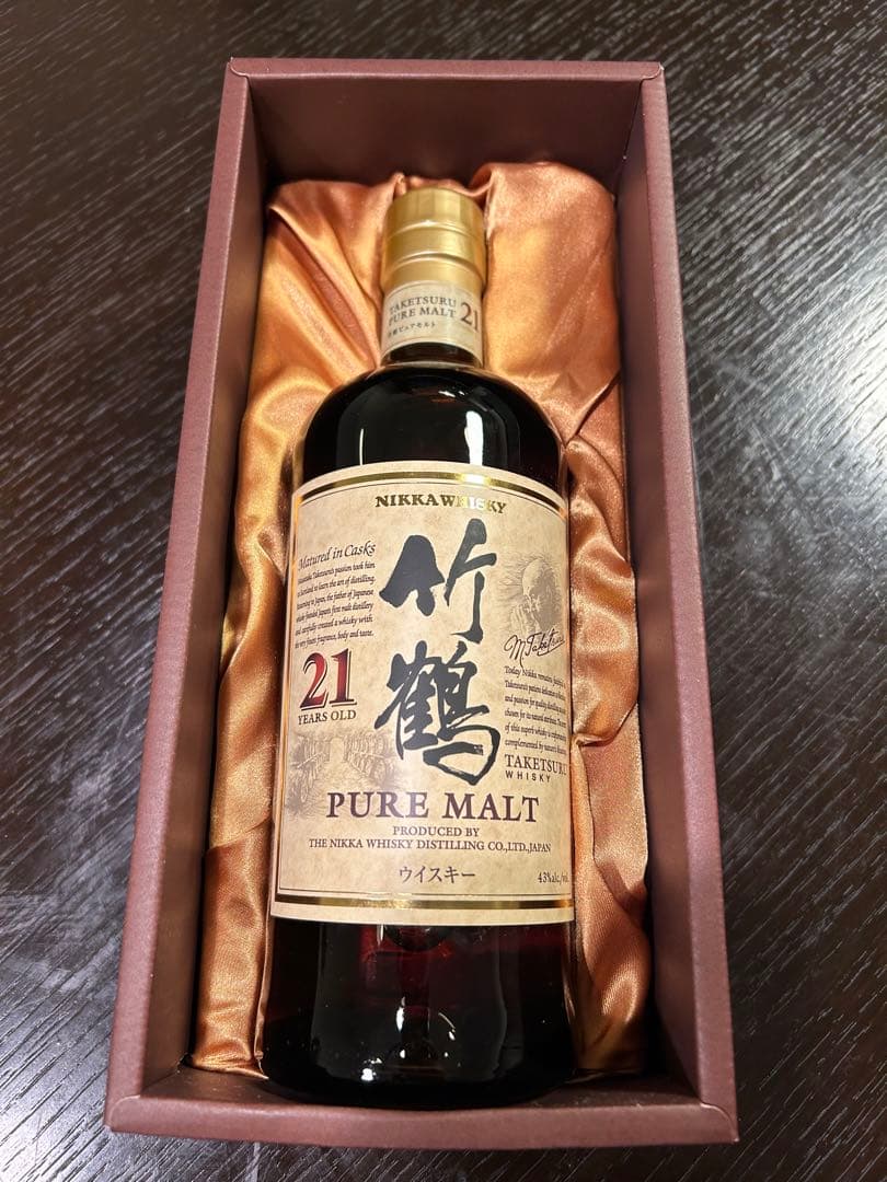 ニッカ　竹鶴 21年 ピュアモルト ウイスキー　新品