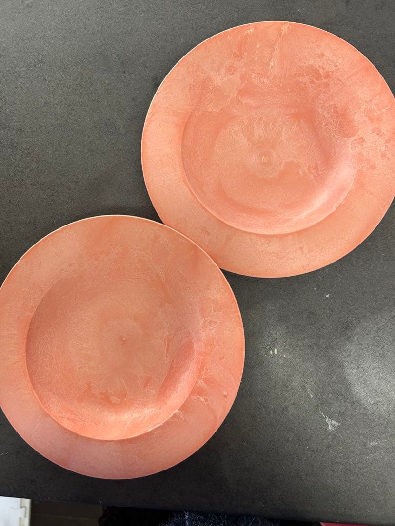 エイラスaras海水シリーズコーラルピンク深皿スクープ小カレースプーンセット