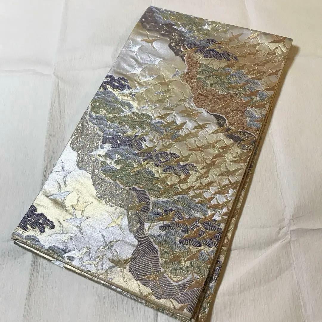 袋帯　西陣　じゅらく 上品　道長取り　松　古典柄　留袖　訪問着　フォーマル⭐️