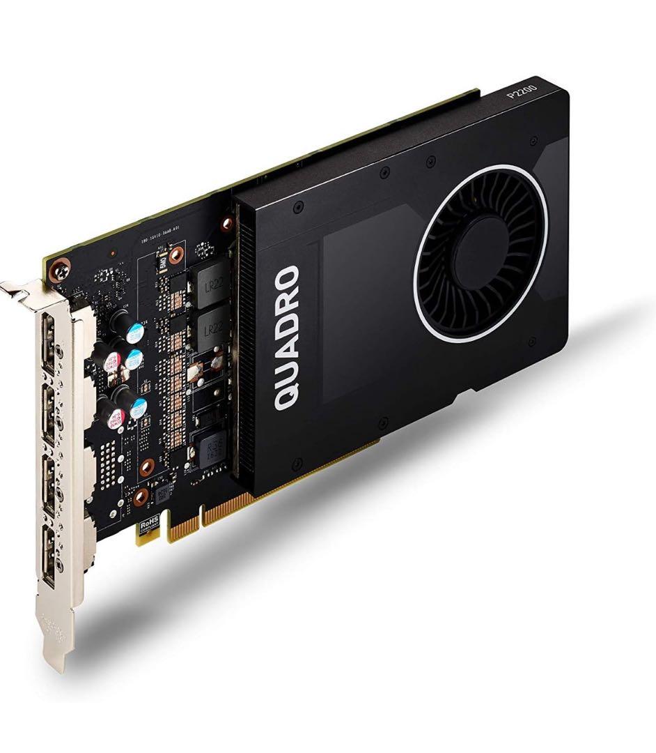 PNY Nvidia Quadro P2200 DP-DVI SLアダプター付