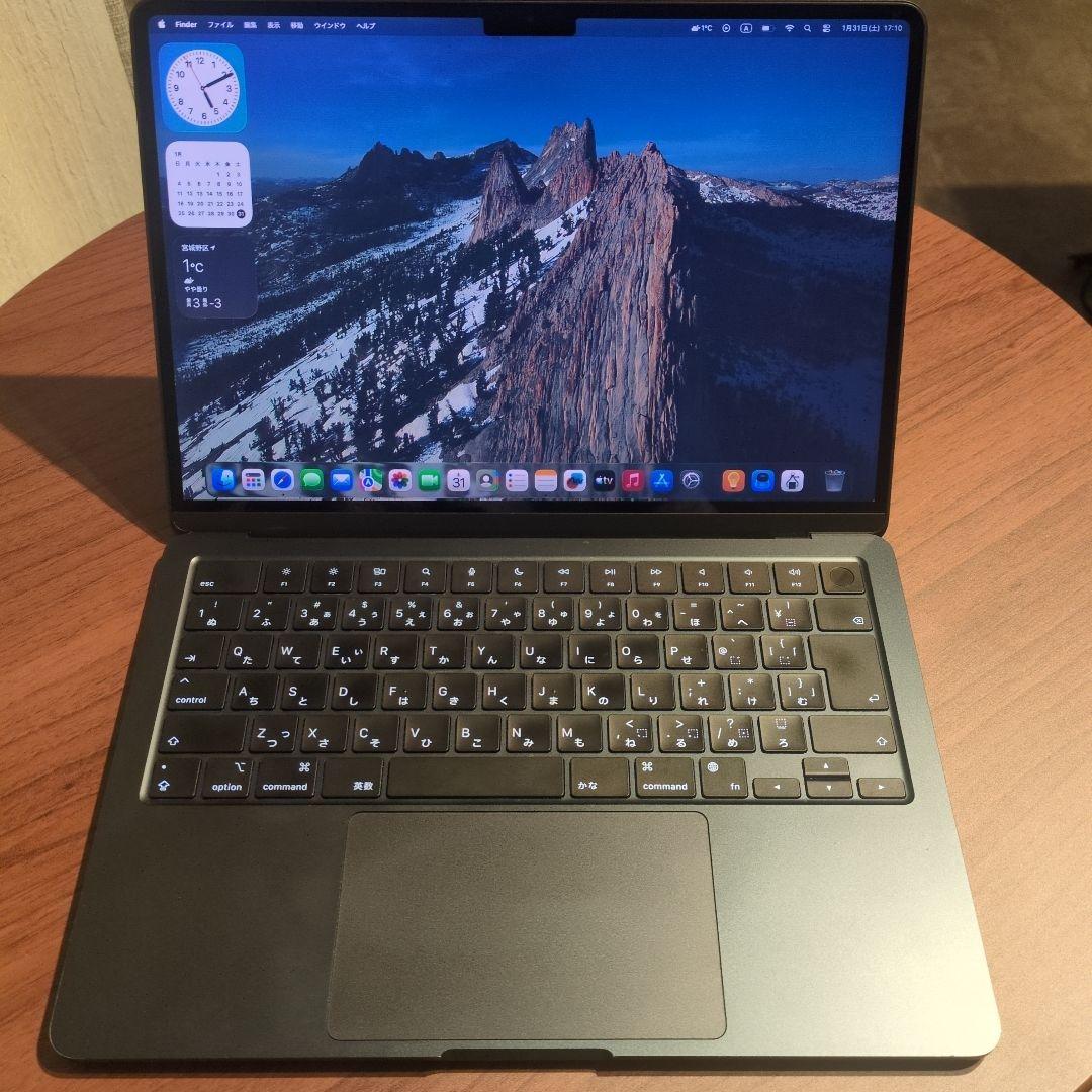 Macbook Air M2 2022 8GB 512GB ミッドナイト