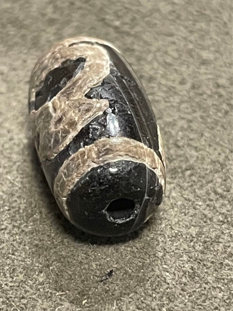 古代天珠　財神天珠　瑪瑙