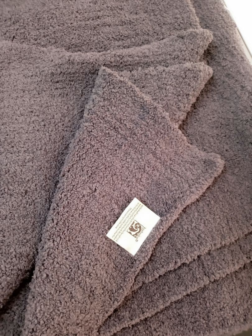 kashwére パープルグレー ブランケット