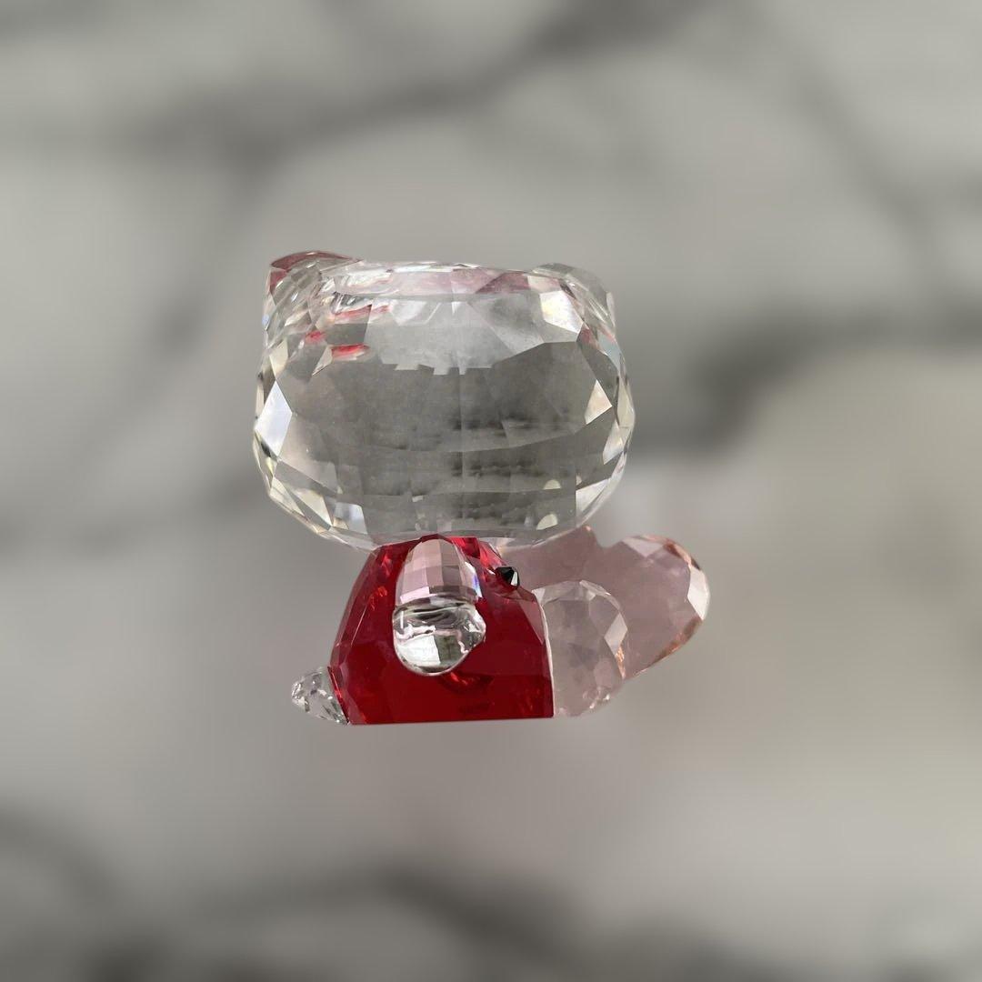 スワロフスキー ハローキティ ピンク ハート 置物