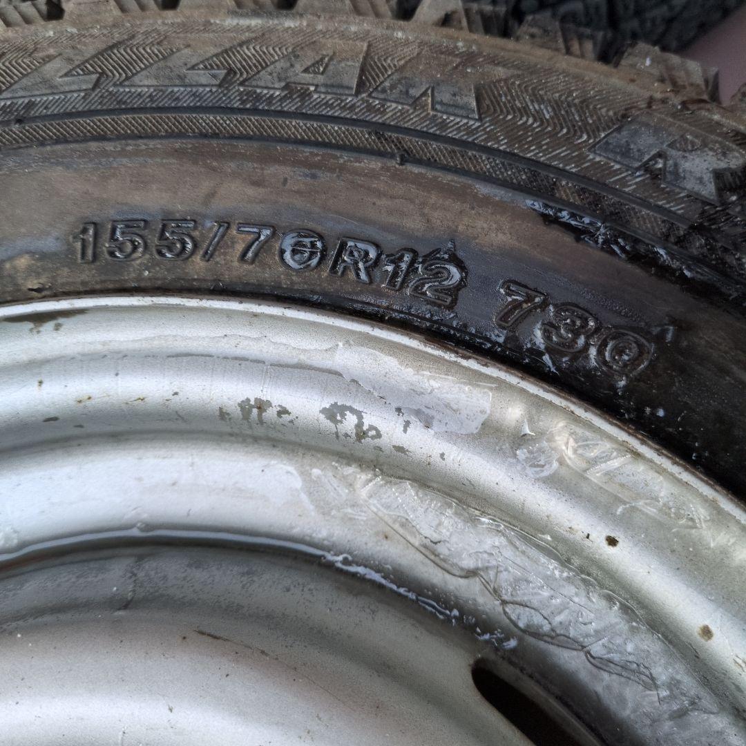 1月SALE Nissanサニートラック純正 12インチ タイヤ・ホイールセット