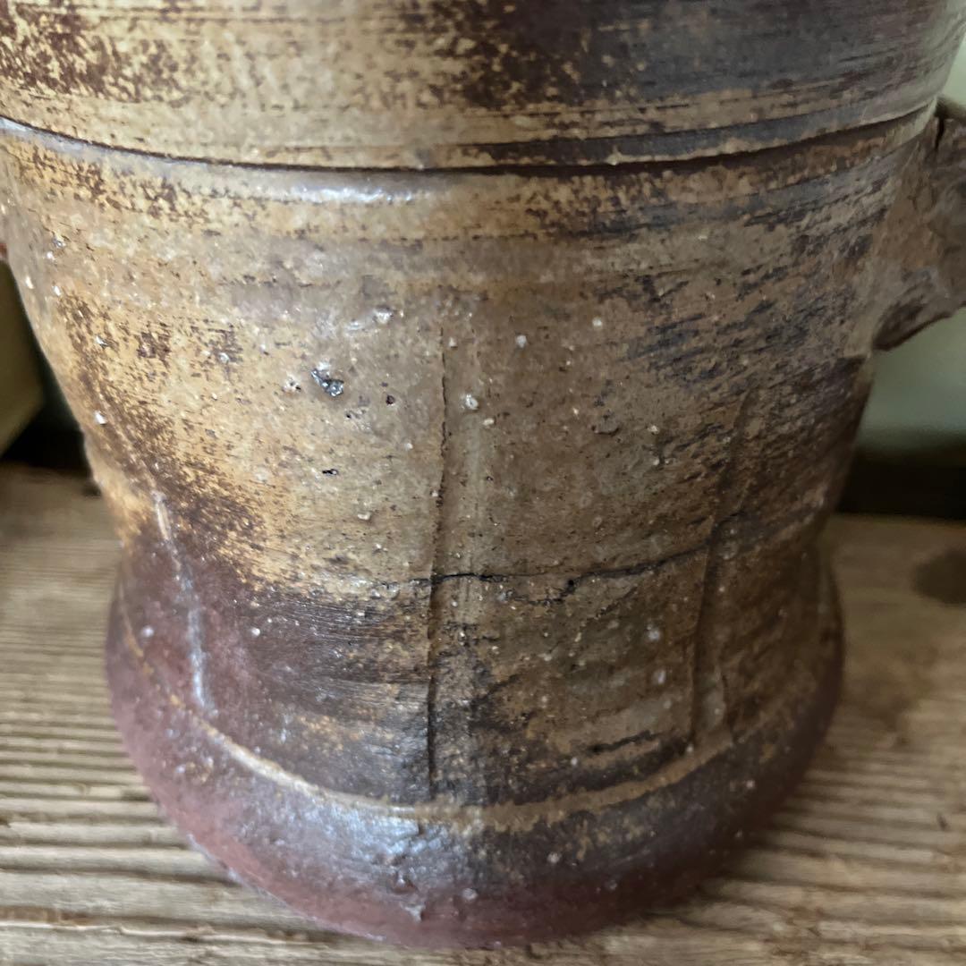 古備前水差し 茶道具 木箱付　極書　江戸時代　ー茶碗　茶室　茶杓