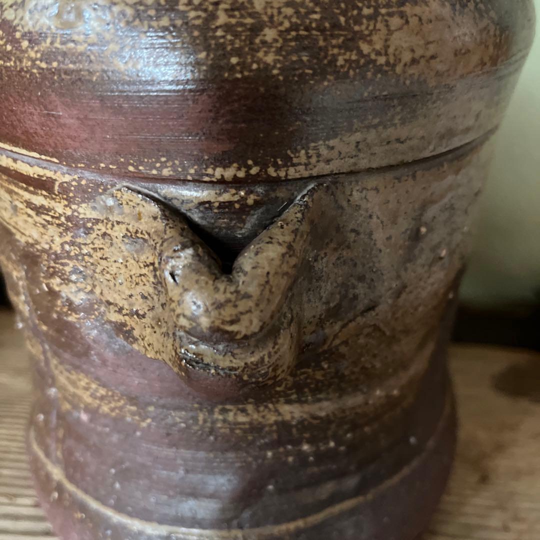 古備前水差し 茶道具 木箱付　極書　江戸時代　ー茶碗　茶室　茶杓