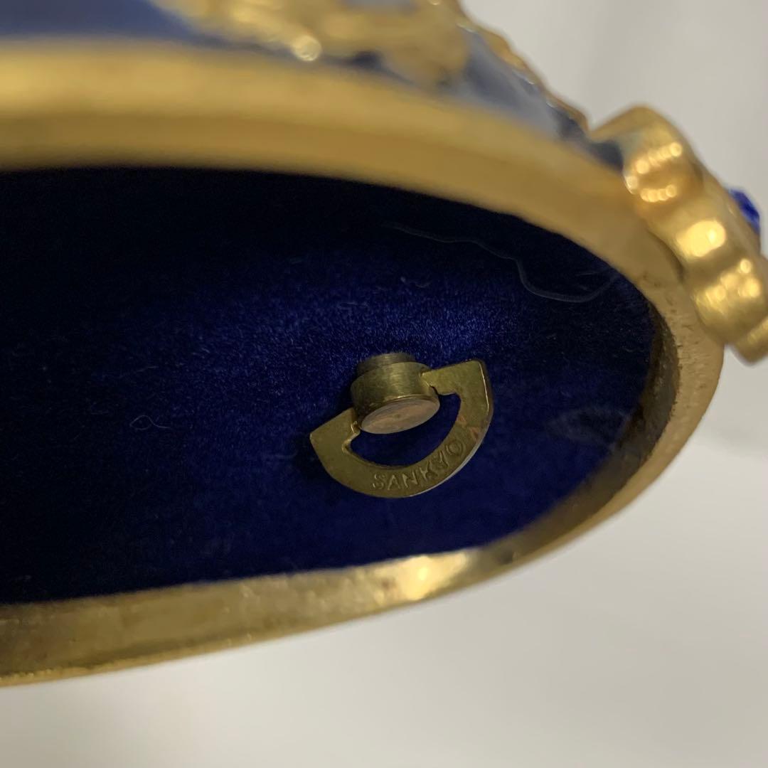 KRISCHERCO ジュエリーケース オルゴール付き ヴィンテージ品　ブルー