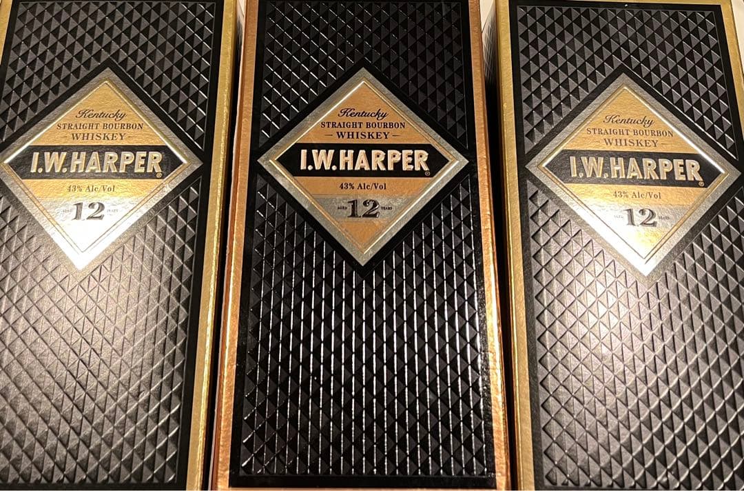 IW Harper12年　空ボトル3本