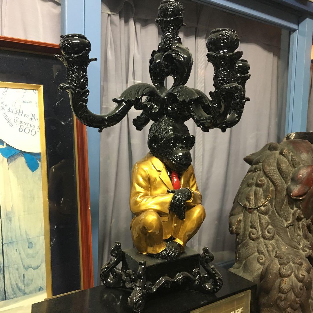 インテリア 置物  キャンドル サル