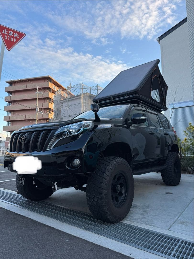 ルーフテント グレー/ブラック 210cm x 132cm