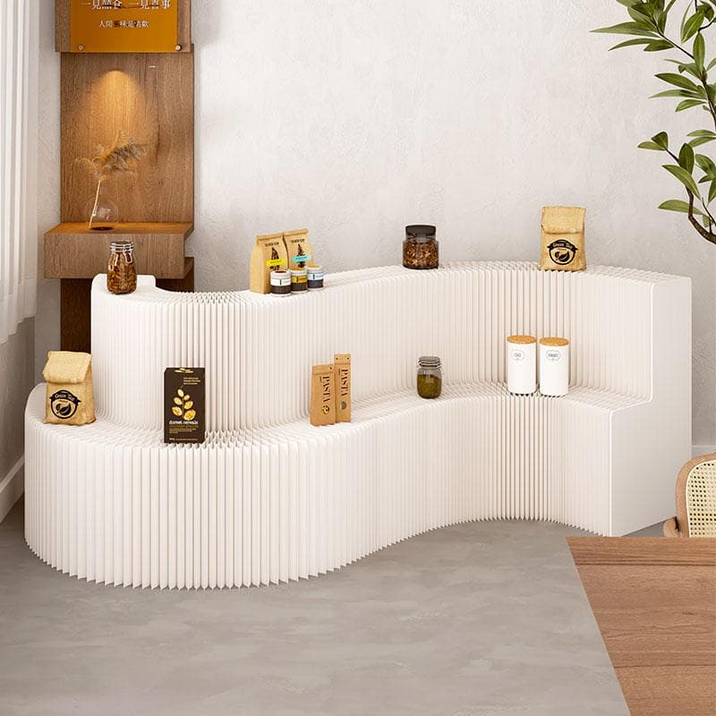 ディスプレイラック 二層式展示台 店舗用品 陳列台長さ2-3ｍ高さ98㎝総幅40