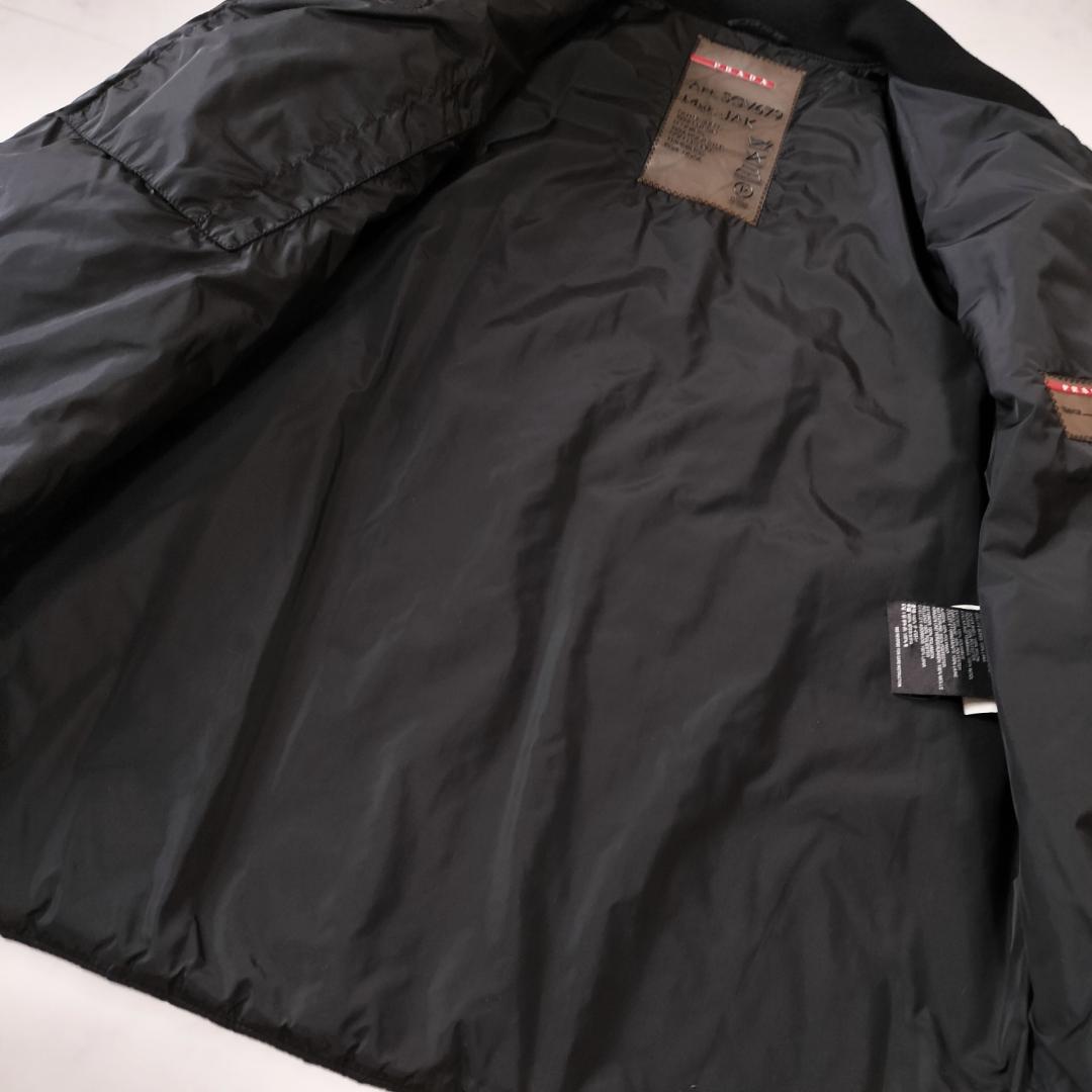 希少 00s プラダ レッドラインナイロンジャケット 46 PRADASPORT