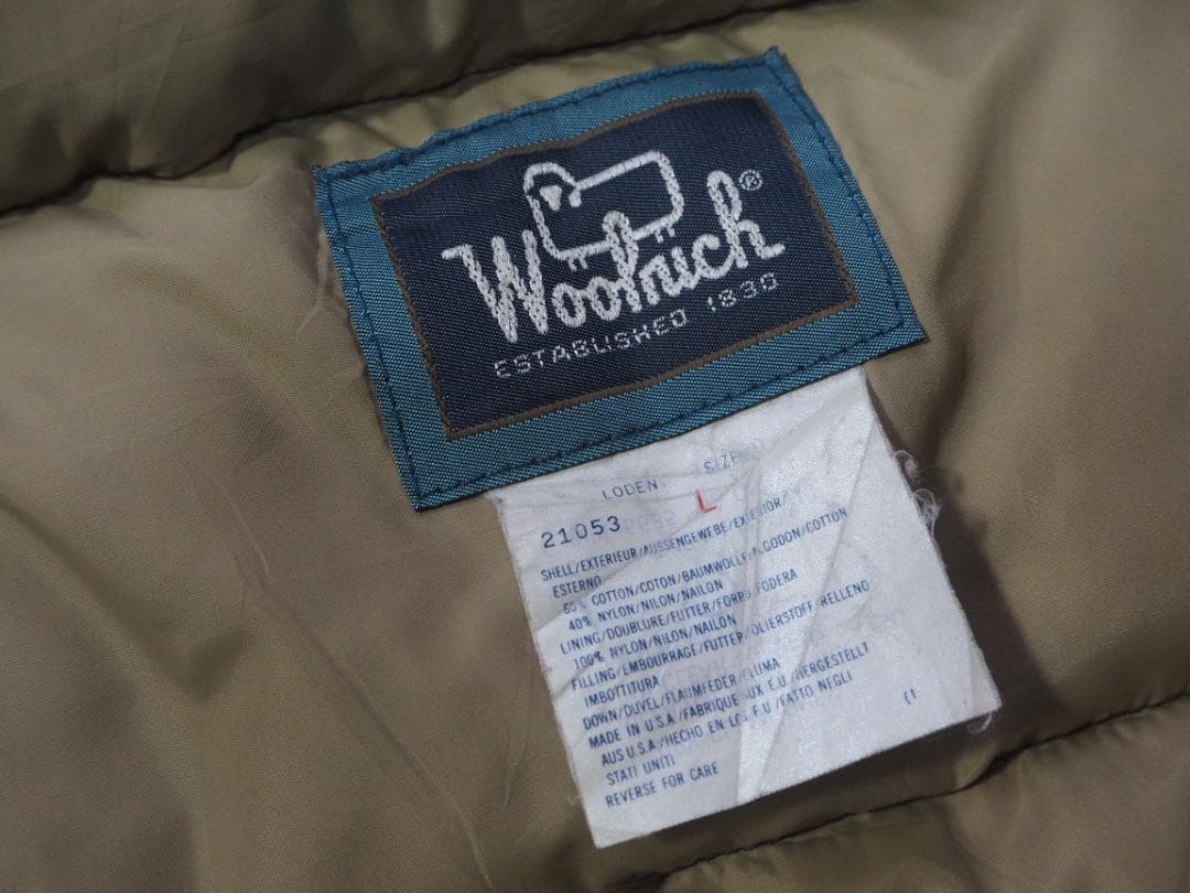 nao様　80s ビンテージ Woolrich ダウンベスト L