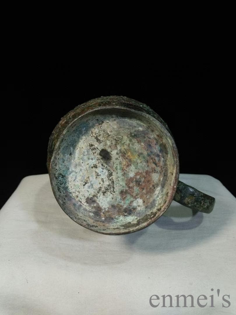 中国古美術 青銅器 禮器 盛酒器 瓠壺 鳥蓋 鍍金 彫刻 唐物 骨董品 禮制美術