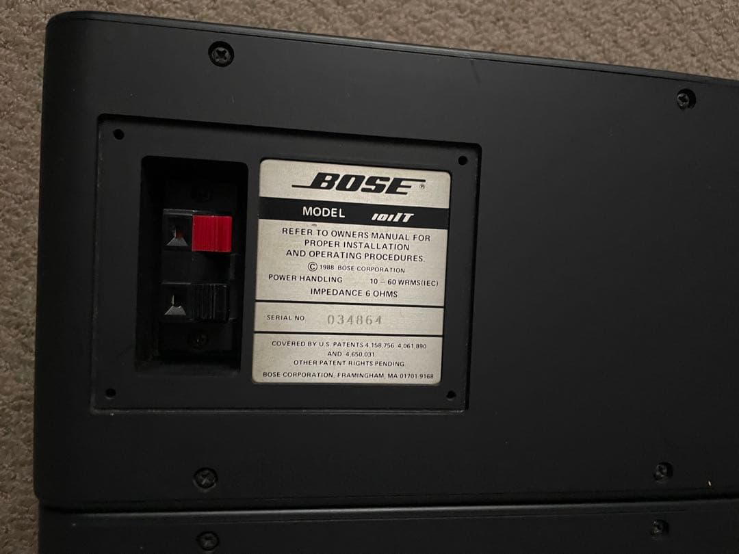 【良品】BOSE 101IT イタリアーノ　シリアル連番スピーカー