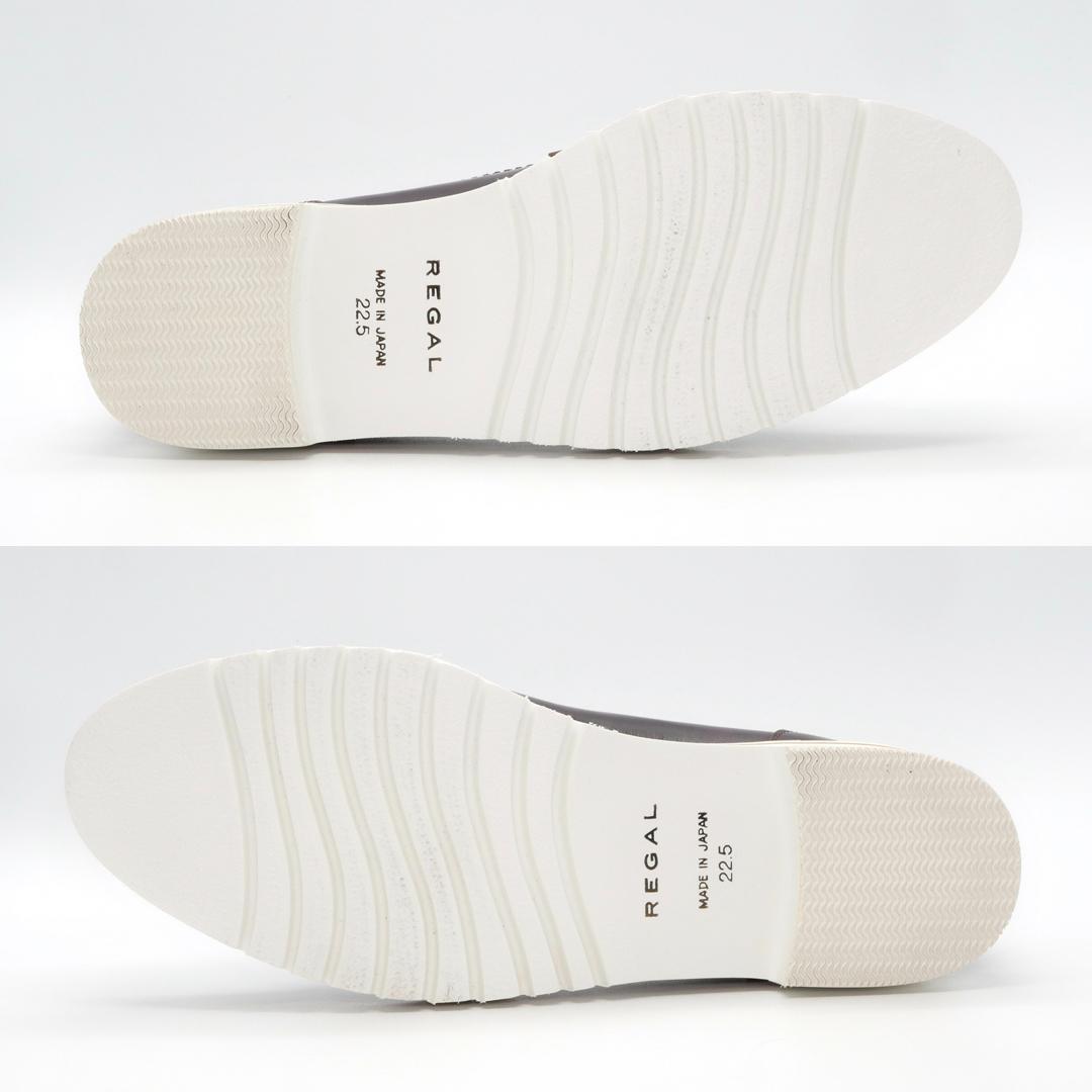 22.5　REGAL　リーガル　シューズ　厚底ローファー　ボルドー