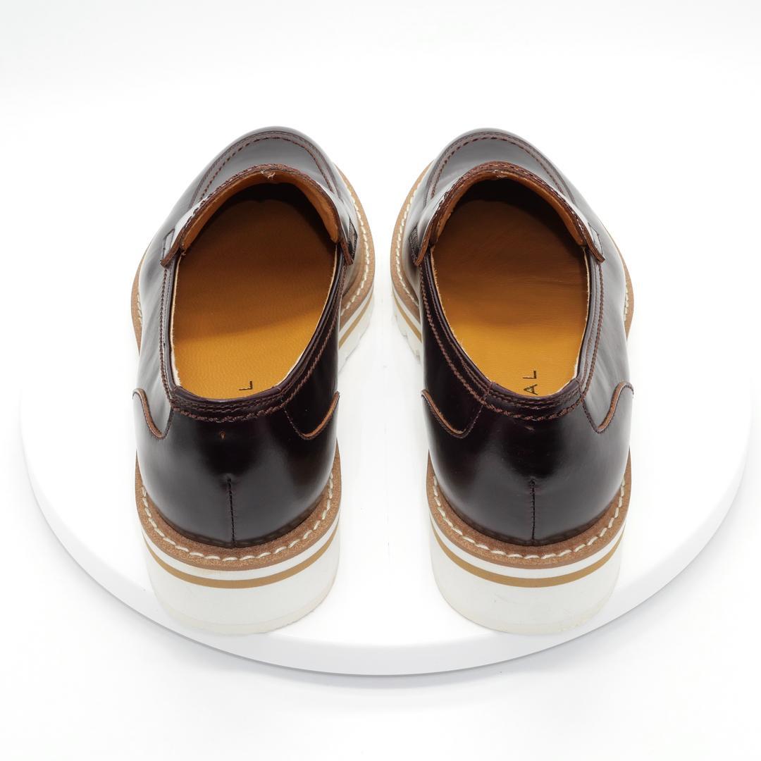 22.5　REGAL　リーガル　シューズ　厚底ローファー　ボルドー