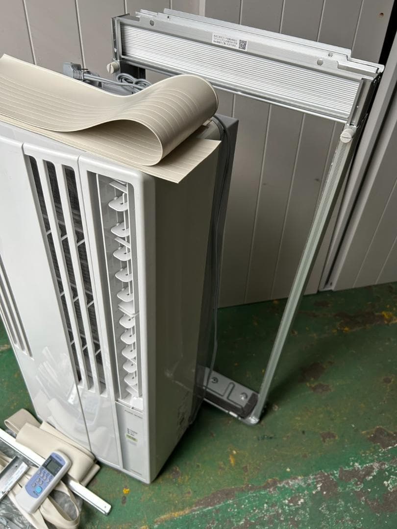 25年 超美品 コロナ 窓用エアコン CW-1625R 枠 リモコン付き/バ2