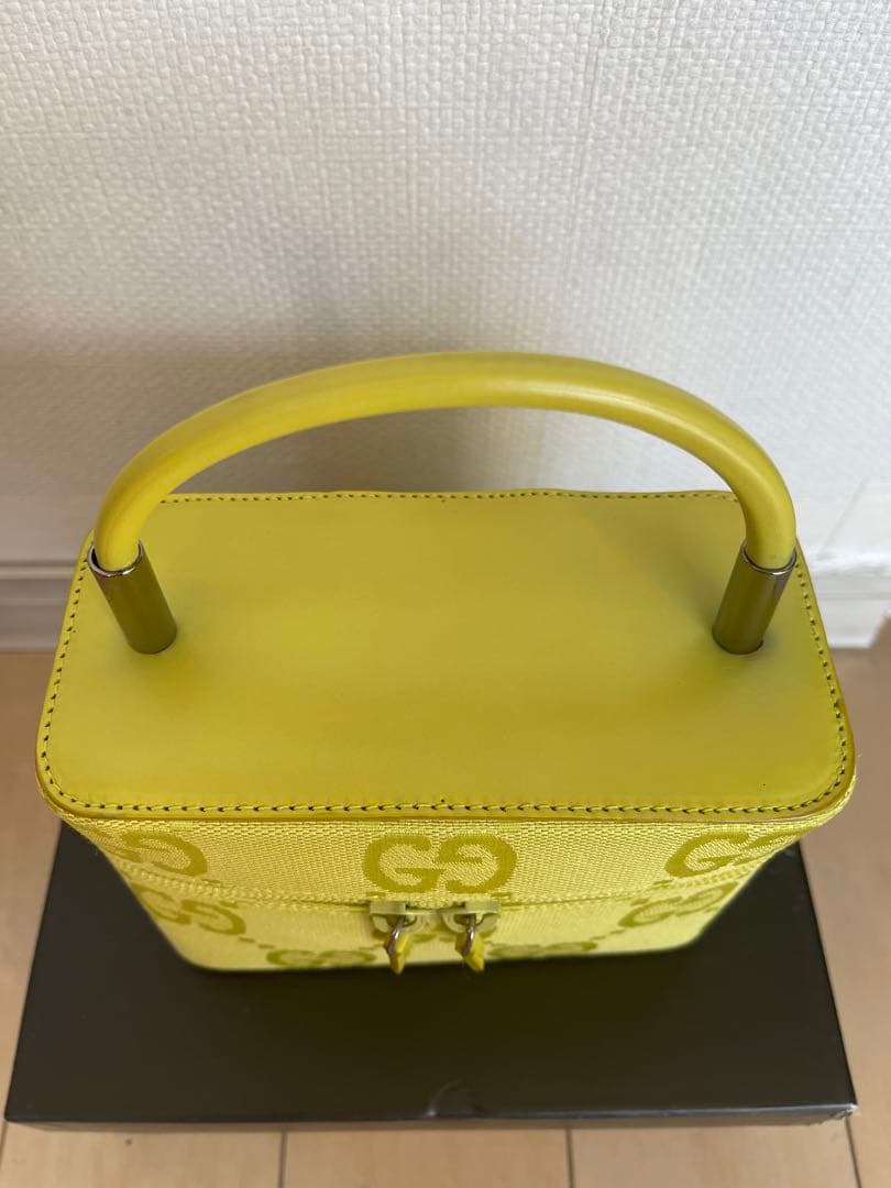 GUCCI GGキャンバス バニティバッグ ハンドバッグ ブラック　未使用