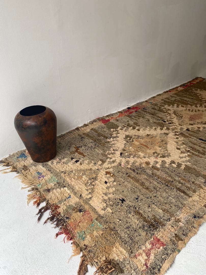 発*い様 モロッコ製 ボシャルウィット ラグ 手織り