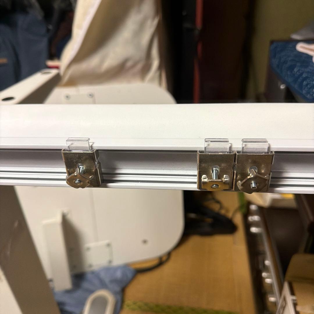 ロールカーテン ホワイト 180cm カーテンレールにつけるタイプ